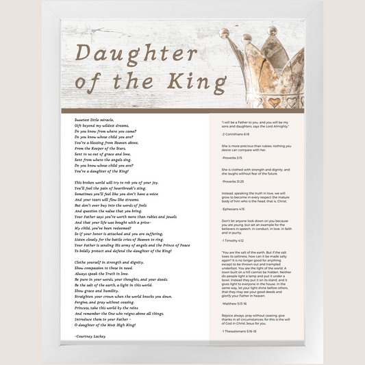 Daughter of the King Framed Print